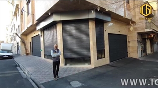 کرکره تجاری اتوماتیک به همراه درب شیشه ای سکوریت