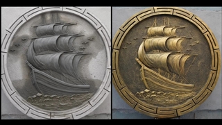 ساخت اثر هنری از سیمان ساده