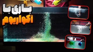 لایف هک رنگی بازی با آکواریوم