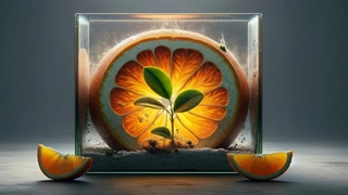 تایم لپس رشد درخت پرتقال در 52 روز