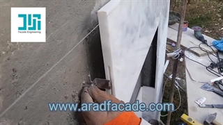 اجرای نمای سنگ خشک مستقیما روی دیوار