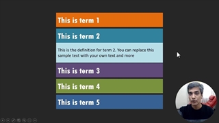 آموزش پاورپوینت تعاملی با ترنزیشن مورف جهت تهیه لیست های آکاردئونی زیبا