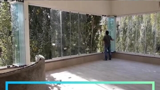 شیشه بالکن تاشو