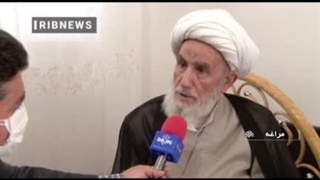 تشییع آیت الله علی ارومیان پدر سه شهید دوران دفاع مقدس در مراغه