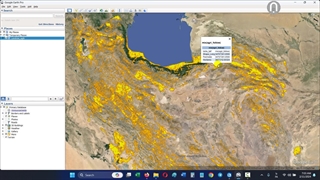 نقشه google earth اراضی زیرکشت کل ایران