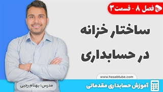 آموزش حسابداری | فصل 8 قسمت 3 | ساختار و فرآیند حسابداری خزانه