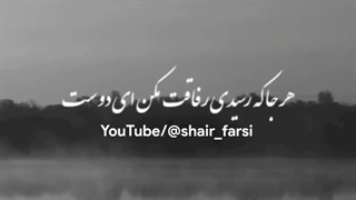 هر جا که رسیدی رفاقت مکن ای دوست _ هر بی سر و پا یار وفادار نگردد #رفاقت #رفیق #دکلمه #شعر #استوری