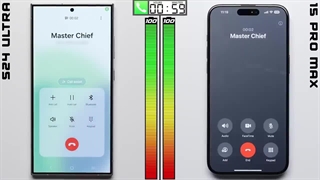 مقایسه مدت شارژدهی باتری سامسونگ گلکسی S24 اولترا و آیفون 15 پرو مکس اپل