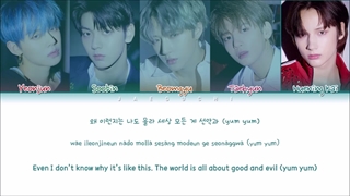 لیریک اهنگ Color coded lyric /Eng/Rom/Han new rulesازtxt