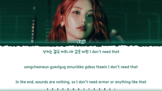 لیریک آهنگ crown on my head (ورژن کامل) از یجی عضو ایتزی-1080p