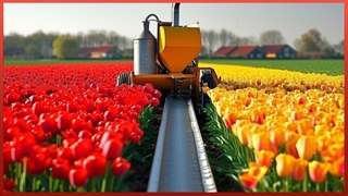 ماشین آلات کشاورزی مدرن که در سطح دیگر