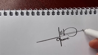 آموزش گام به گام یک امضا با کلاس | آموزش ساده امضا