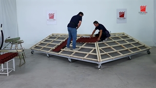 نحوه نصب تایل های سنگریزه ای