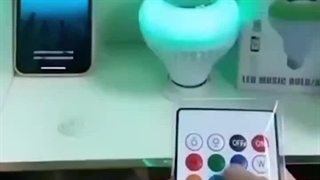 لامپ هوشمند و اسپیکر بلوتوثی