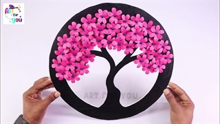 درخت گل شکوفه زیبا بساز