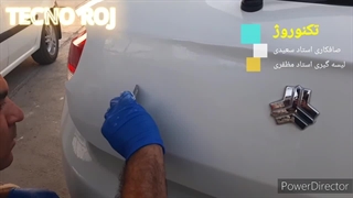 صافکاری pdr درب صندوق تیبا ۲ تکنوروژ 09125347336