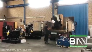 بارگیری و تحویل دیزل ژنراتور لوول توسط گروه دانش و صنعت باو