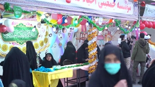 بخشی از جشن نیمه شعبان مسیر جمکران