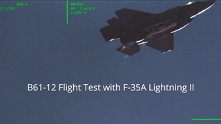 لحظه شلیک بمب هسته ای B61-12 توسط جنگنده اف-35