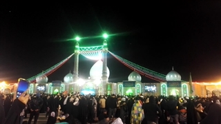 مراسم جشن نیمه شعبان در مسجد جمکران قم.