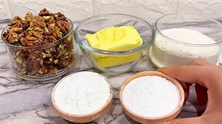 شیرینی اسکار و شیرینی گردویی برفی دو مدل شیرینی عید نوروز