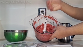 آموزش و نحوه چرخ کردن گوشت با خردکن برقی