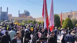 حضور پرشکوه مردم اصفهان در راهپیمائی روز قدس