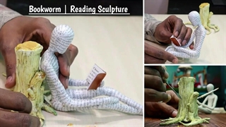 مجسمه خوانی کاغذی | یک کاردستی هنری منحصر به فرد دکور خانه