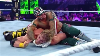 مسابقه کشتی کج ری میستریو در مقابل لوگان پاول کرون جوئل 2023