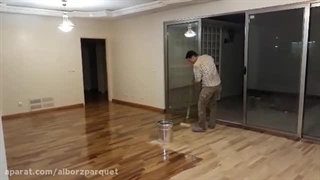 اجرای لاک پارکت