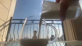 Spring day with cold drink