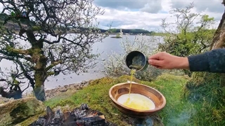 آشپزی در طبیعت | طرز تهیه چیز برگر