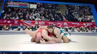 کشتی اول دیوید تیلور و آرون بروکس در فینال انتخابی المپیک پاریس (مسابقه کامل)