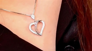 گردنبند نقره قلب لوکس گلامور