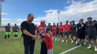 ندا نویدی‌ نسب مهمان ویژه تمرین پرسپولیس