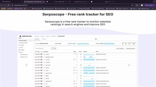 بررسی اجمالی ابزار Serposcope برای Keywords Tracking
