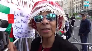 اوباش حرفه ای ، معترضان طرفدار فلسطین را منفجر کرده و پلیس سرکوب خشونت آمیز کرد !!