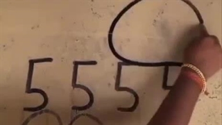 با چهارتا پنج 5555 انگلیسی چی میشه کشید؟