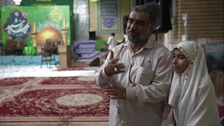 پرچم متبرک امام رضا(ع) در مسجد جامع مسجد سلیمان خوزستان