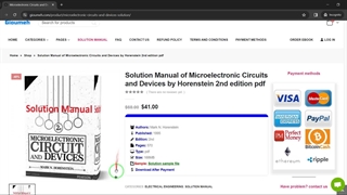 Solution Manual of Microelectronic Circuits and Devices by Horenstein 2nd edition pdf
