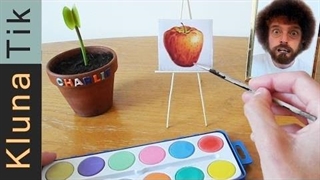 طریقه درست خوردن آثار هنری و وسایل نقاشی توسط باب راس !! - موج کره ای