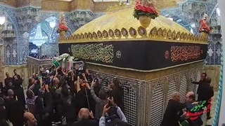 آخرین تشرف شهید آیت الله رئیسی به زیارت حضرت معصومه (س) از دید دوربین های حرم