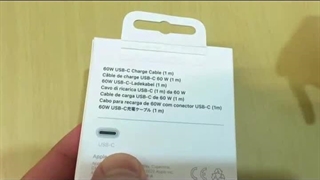 آنباکس کابل شارژر آیفون 15