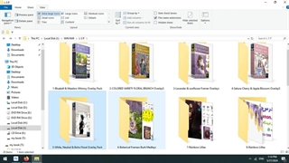 پک گل و شکوفه های لایه باز
