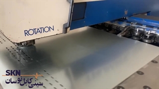 تولید سینی کابل گالوانیزه در کارگاه نوسان