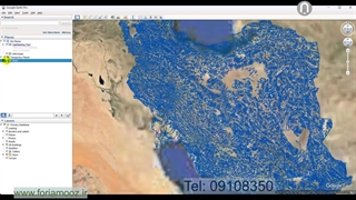 رودخانه ها و نهرها روی گوگل ارث