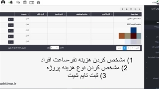 اولین بروزرسانی بهتایم در سال ۱۴۰۳ - ثبت سایر هزینه‌ برای فعالیت‌های پروژه