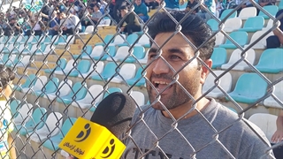 صحبت‌های هوادار خیبر خرم‌آباد پیش از بازی با آریو اسلامشهر