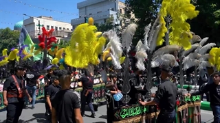 مراسم عزاداری مردم مشهد در میدان شهدا - شهادت امام جواد (ع) 1403