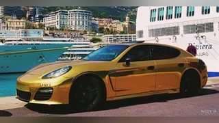 ادیت با پورشه طلایی و اهنگ الماس ها